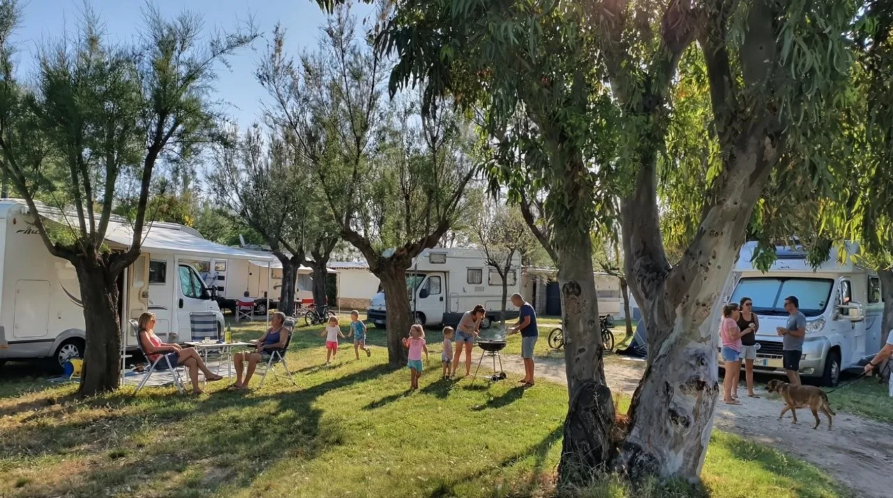 Relax in piazzola all'Area Sosta Camper